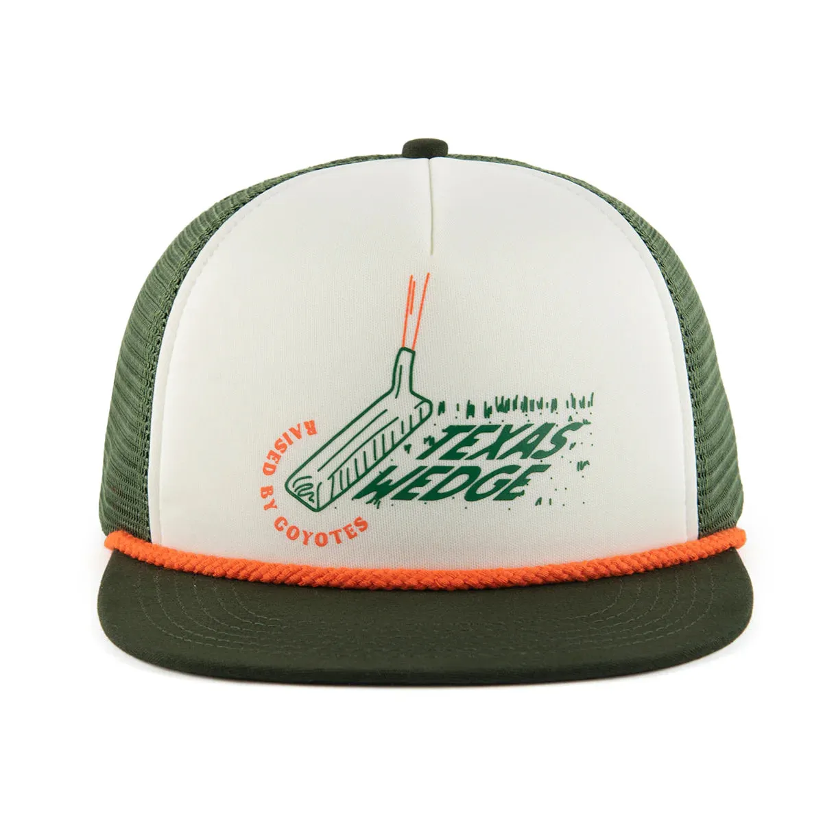 Texas Wedge Trucker Hat - Raised By Coyotes