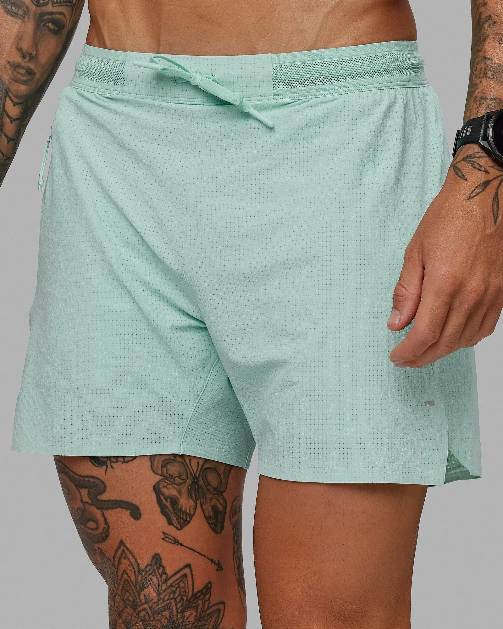 UltraAir 5" Lined Performance Shorts - Pastel Turquoise-Reflective