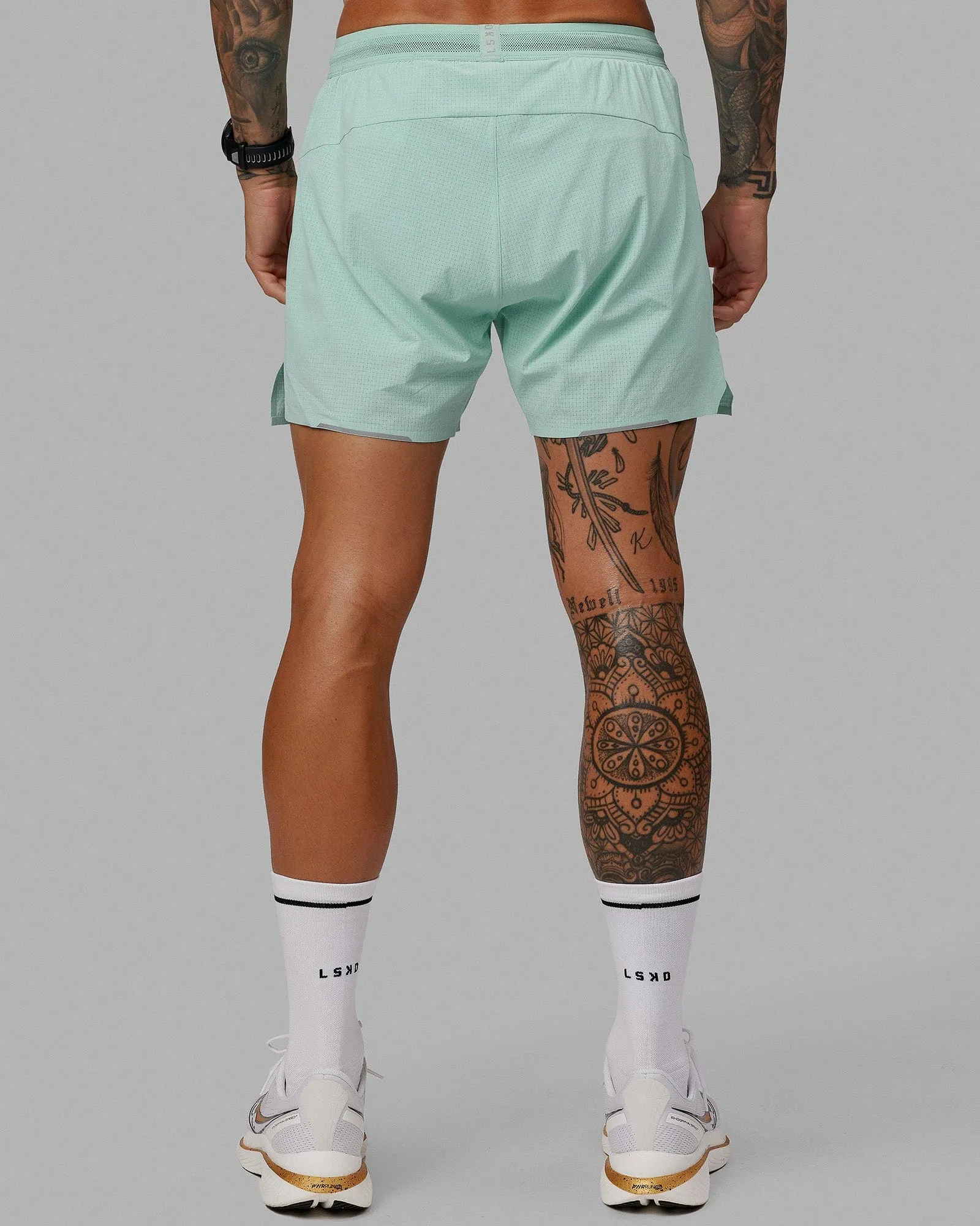 UltraAir 5" Lined Performance Shorts - Pastel Turquoise-Reflective