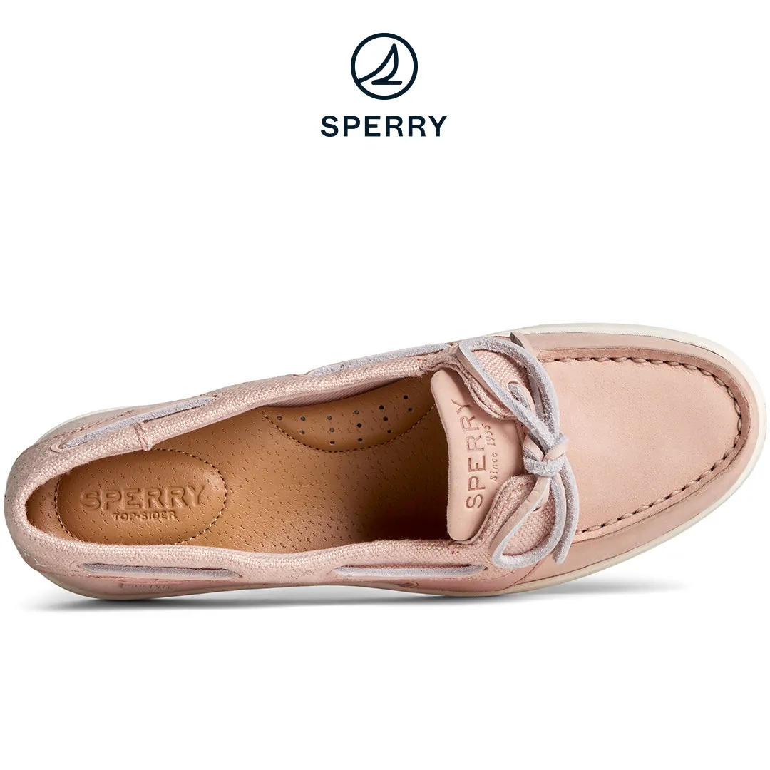 Women's Starfish 1-Eye Leather Baja Boat Shoe Rose (STS89033)