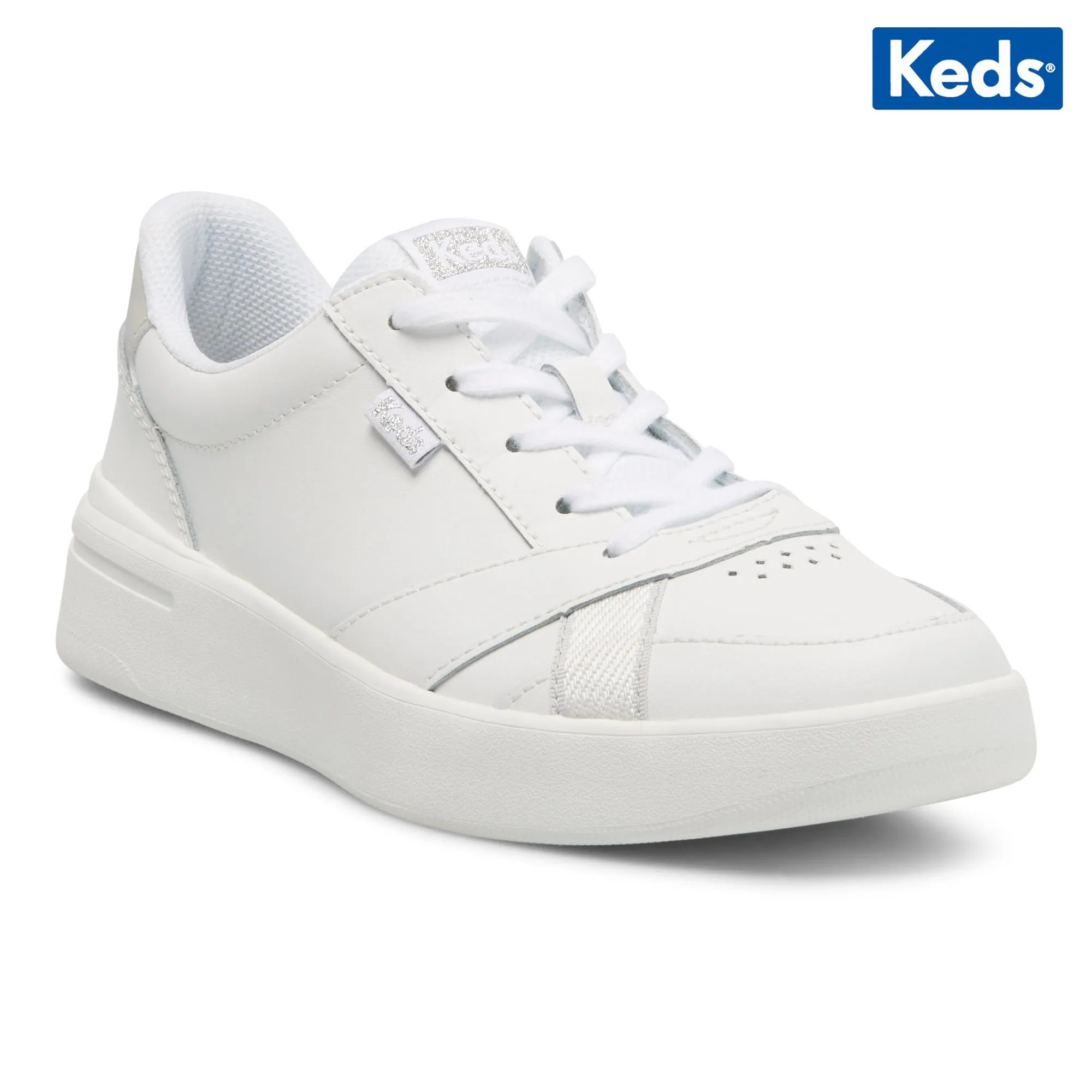 Women's The Court Leather Sneaker White (WH67217)